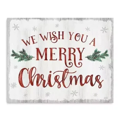 Christmas Art & Wall Decor>Kirklands Home A Merry Christmas Canvas Art Print, 16x20