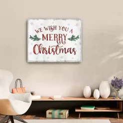 Christmas Art & Wall Decor>Kirklands Home A Merry Christmas Canvas Art Print, 24x30
