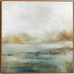 Kirklands Home A Quiet Place Gold Framed Canvas Art Print