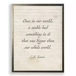 Kirklands Home A Stable Quote Wall Plaque White Clearance