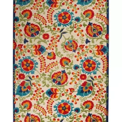 Kirklands Home Abstract Floral Outdoor Area Rug, 7x10 Multi Best