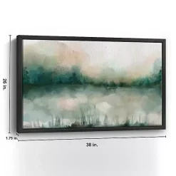 Kirklands Home Abstract Foggy Marsh Framed Wall Art Clearance