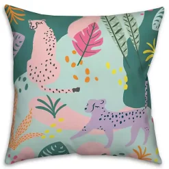 Pillows>Kirklands Home Abstract Jungle Leopard Throw Pillow