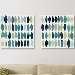 Kirklands Home Abstract Leaf Giclee Canvas Art Prints, Set of 2 Outlet