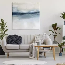 Kirklands Home Abstract Nautical Horizon Canvas Print, 36x36 in. New