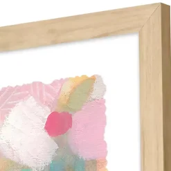 Kirklands Home Abstract Pastels Framed Art Prints, Set of 4 Multi Hot