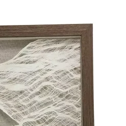 Kirklands Home Abstract Rice Paper Framed Wall Plaque New