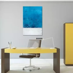 Kirklands Home Abstract Snow White Canvas Art Print Discount