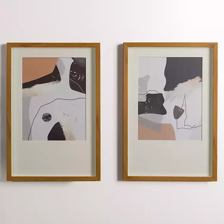 Kirklands Home Abstract Space Framed Art Prints, Set of 2 Clearance