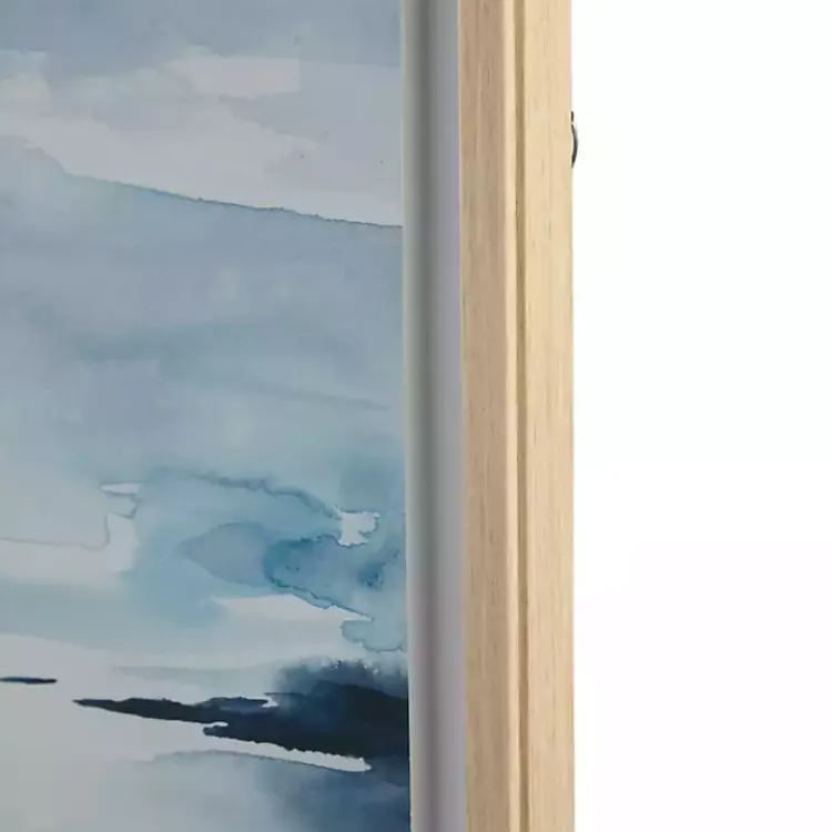 Kirklands Home Abstract Sparkling Sea Framed Wall Art Blue