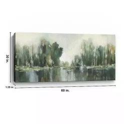 Kirklands Home Abstract Treeline Canvas Art Print, 60x30 in. Blue Sale
