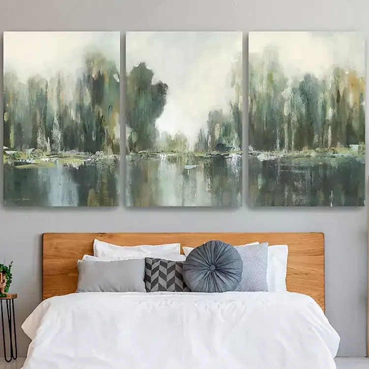 Kirklands Home Abstract Treeline Canvas Art Prints, 32x48 Discount