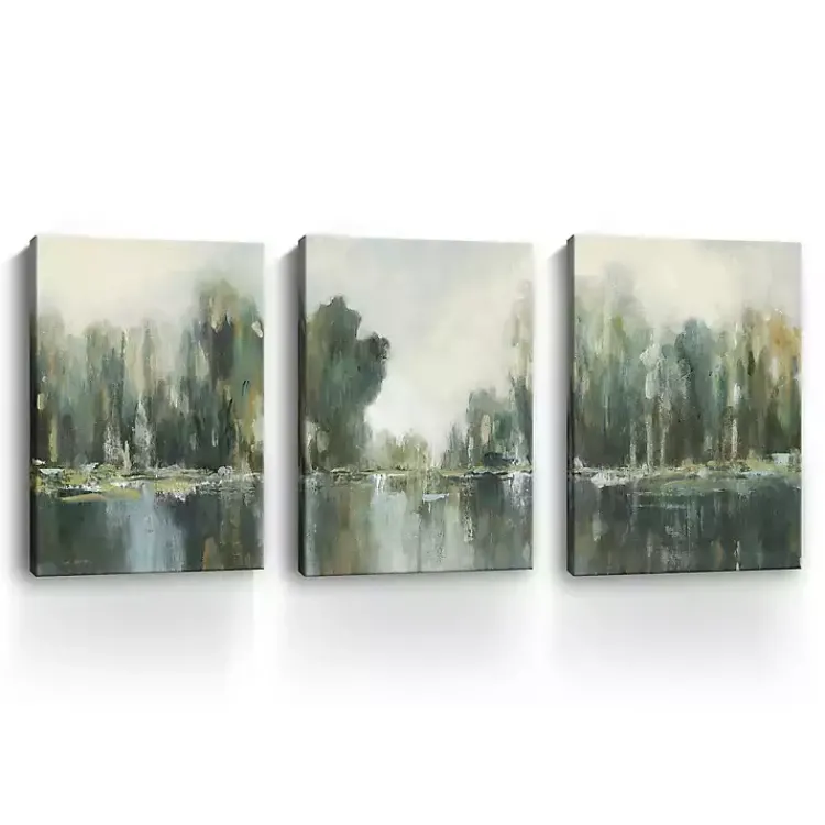 Kirklands Home Abstract Treeline Canvas Art Prints, 32x48 Discount