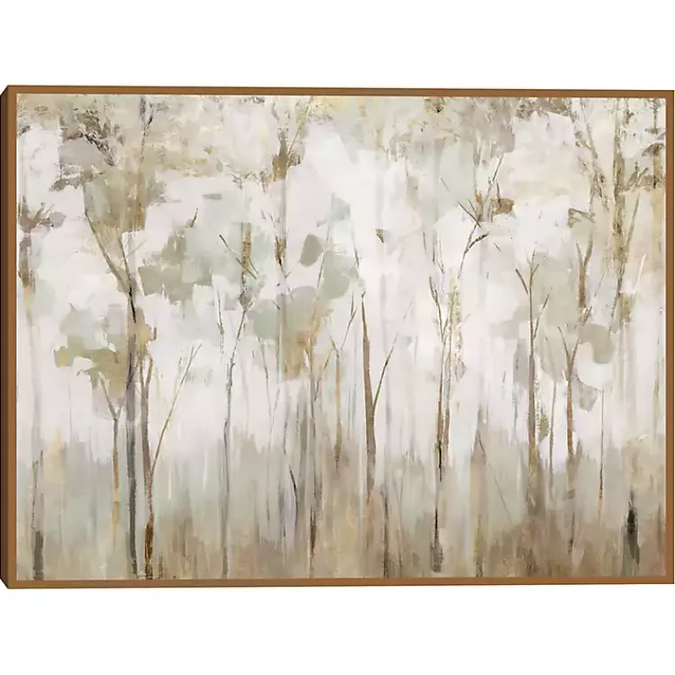 Kirklands Home Abstract Woodland Forest Framed Canvas Art Print Outlet