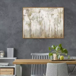 Kirklands Home Abstract Woodland Forest Framed Canvas Art Print Outlet