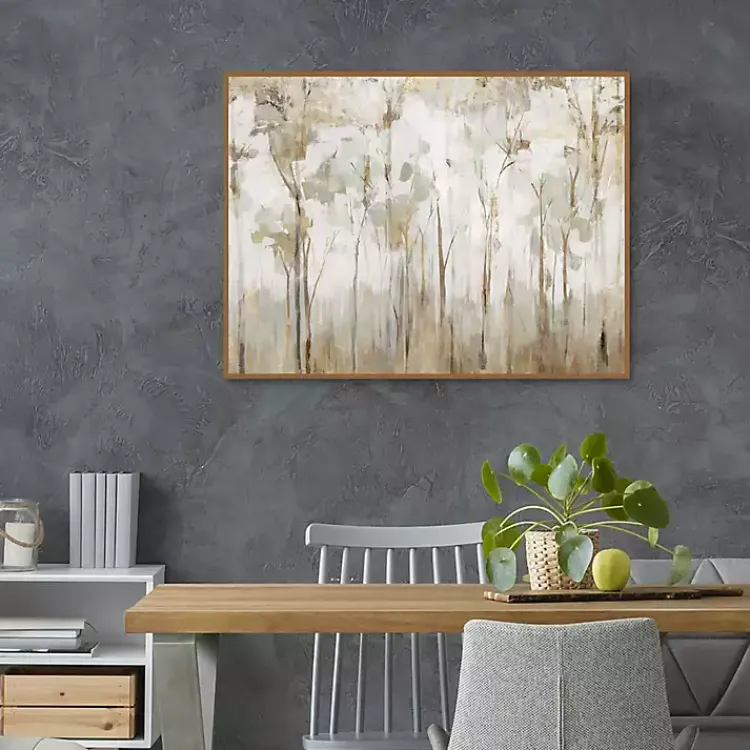 Kirklands Home Abstract Woodland Forest Framed Canvas Art Print Outlet