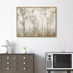 Kirklands Home Abstract Woodland Forest Framed Canvas Art Print Outlet