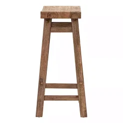 Kirklands Home Acacia Barnwood Saddle Counter Stools, Set of 2 Tan Hot