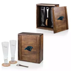 Kirklands Home Acacia Carolina Panthers Beer Glass Set Hot