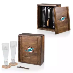 Kirklands Home Acacia Miami Dolphins Beer Glass Set Discount