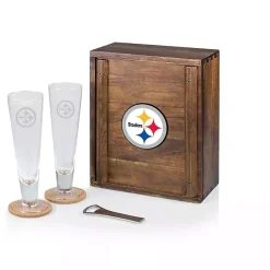 Kirklands Home Acacia Pittsburgh Steelers Beer Glass Set Online