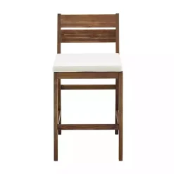 Kirklands Home Acacia Slat Back Outdoor Counter Stools, Set of 2 Discount