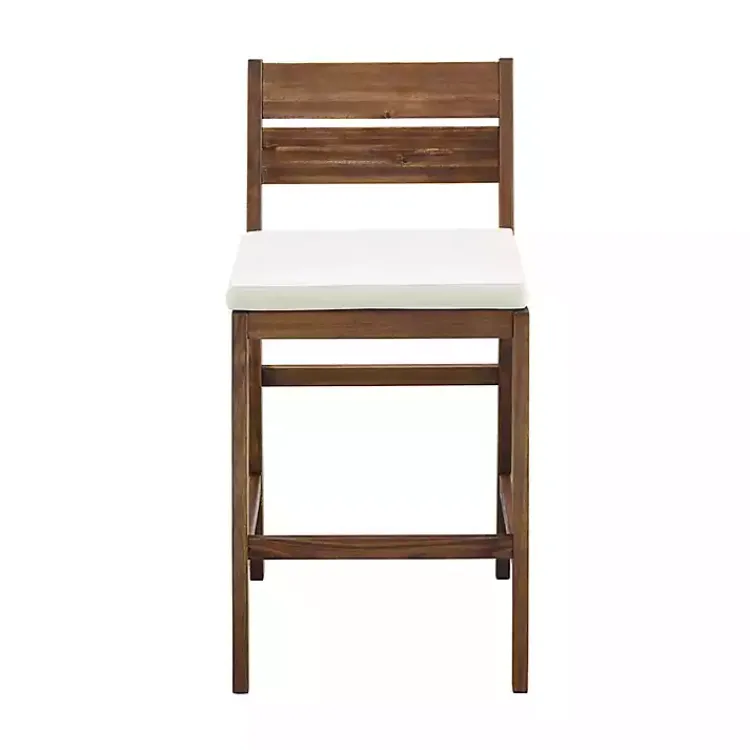 Kirklands Home Acacia Slat Back Outdoor Counter Stools, Set of 2 Discount
