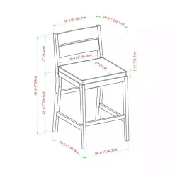 Kirklands Home Acacia Slat Back Outdoor Counter Stools, Set of 2 Discount