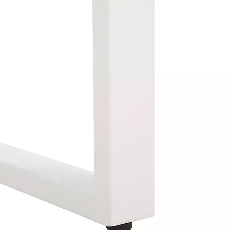 Kirklands Home Acacia Wood and Metal Monti Outdoor Bench White Online