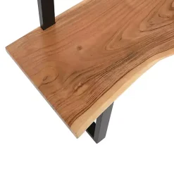 Kirklands Home Acacia Wood Modern Storage Hooks Hall Tree Sale