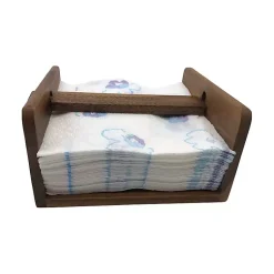 Kirklands Home Acacia Wood Napkin Holder Brown Clearance