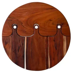 Kirklands Home Acacia Wood 4-pc. Hanging Cutting Board Brown