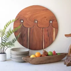 Kirklands Home Acacia Wood 4-pc. Hanging Cutting Board Brown