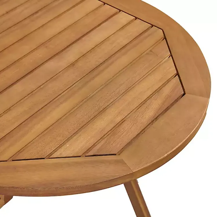 Kirklands Home Acacia Wood Slatted 3-pc. Outdoor Bistro Set Tan Sale