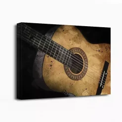 Kirklands Home Acoustic Guitar Canvas Art Print Clearance