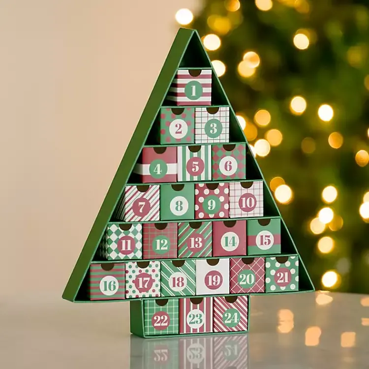 Christmas Decorations>Kirklands Home Advent Calendar Paper Christmas Tree