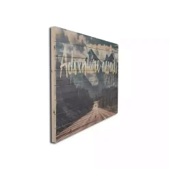 Kirklands Home Adventure Awaits Wood Art Print