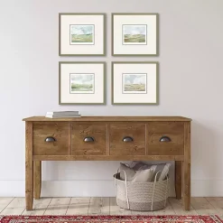 Kirklands Home Afternoon Landscape Framed Art Prints, Set of 4
