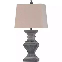 Kirklands Home Aged Black Candlestick Base Table Lamp, 33 in. Tan Hot