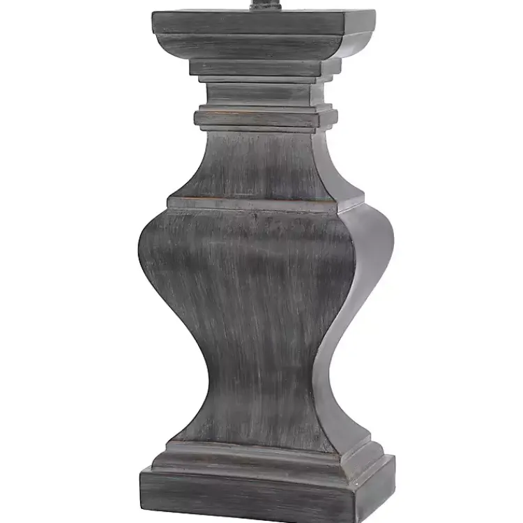 Kirklands Home Aged Black Candlestick Base Table Lamp, 33 in. Tan Hot