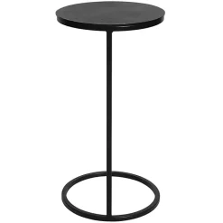 Kirklands Home Aged Metal Frame Slab Top Accent Table Black Best