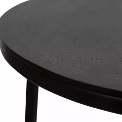 Kirklands Home Aged Metal Frame Slab Top Accent Table Black Best