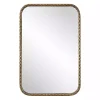 Kirklands Home Aged Bronze Hammered Metal Wall Mirror Discount