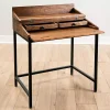 Kirklands Home Aiden Acacia Wood Writing Desk Clearance
