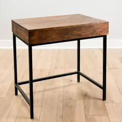 Kirklands Home Aiden Acacia Wood Writing Desk Clearance