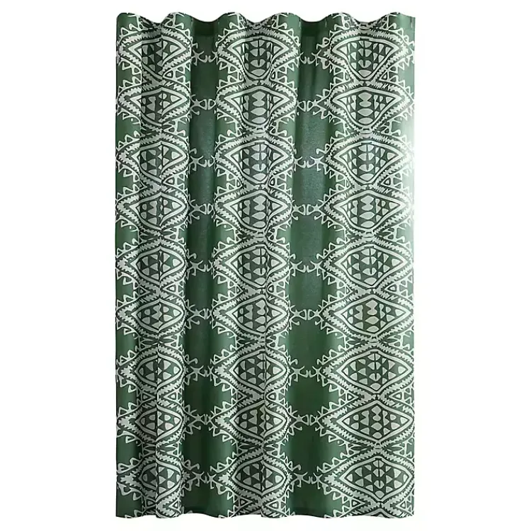 Kirklands Home Aisha Shower Curtain Green