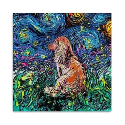 Kirklands Home Aja Trier Dachshund III Starry Night Canvas Print Discount