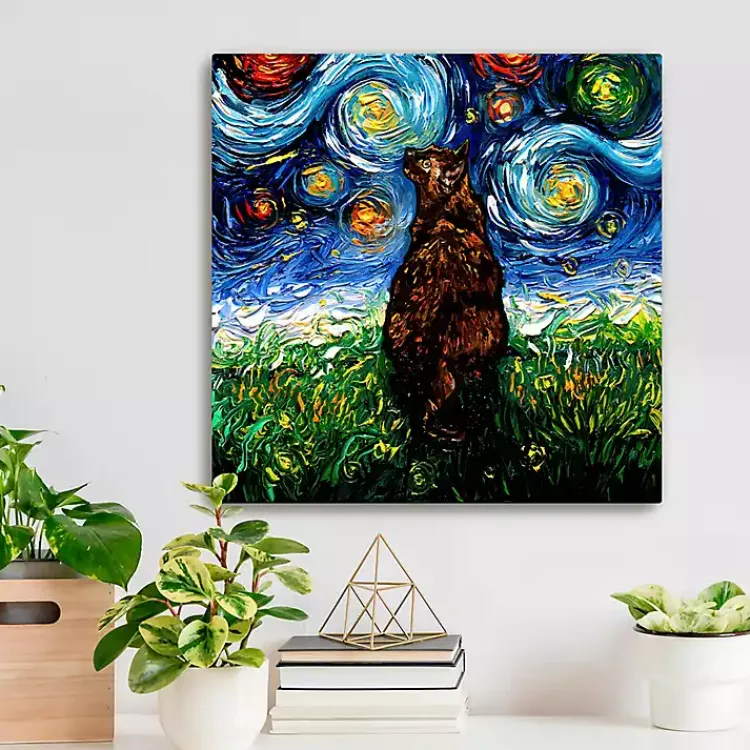 Kirklands Home Aja Trier Tortoiseshell Starry Night Canvas Print Sale