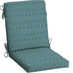 Kirklands Home Alana Tile Luxe Outdoor Dining Chair Cushion Blue Sale