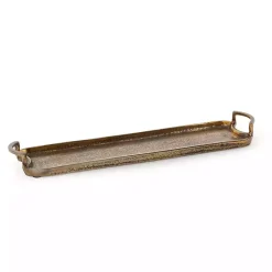 Decorative Trays>Kirklands Home Alani Metal Tray Gold